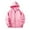 Pink, variant on RTKFRFLM Kids Lightweight Full Zip Hoodie Jacket Thin Solid Color Plain Hooded Sweatshirt Sun Protection Spring Fall Outerwear Coat for Boys Girls