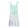 thumbnail image 4 of Ruyang Teen Girls A Line Midi Dresses Tie-dyed Ruffle Hem Crewneck Sleeveless Tank Dresses Summer Boho Beach Sundress, 4 of 4