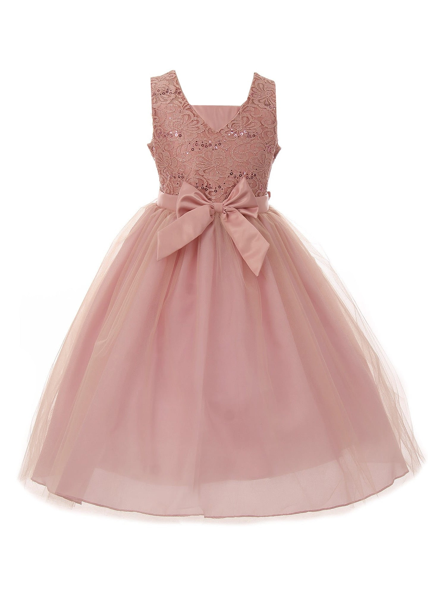pink little girl dress