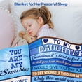thumbnail image 5 of Daughter Gifts, Daughter Blanket from Mom and Dad, to My Daughter Blanket, Gifts for Daughter from Mom Ideas, Daughter Birthday Gifts, Birthday Gifts for Daughter Adult Christmas (Words,40x50), 5 of 6