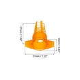 thumbnail image 2 of Uxcell Paquete de 20 jaulas para reinas, cubierta protectora de celdas para reinas de plástico, naranja, 2 of 5