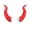 Red, variant on Hyasfey 1 Pair Motorcycle Helmet Devil Horn Decoration Suction Cup Scooter Bicycle Motorbike Skateboarding Helmet Decorative Cow Horn Helmet Accessories