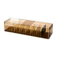 thumbnail image 1 of Clear Plastic Desk Cable Organizer Space Saving Durable Cable Storage Box for Desktop TV Set Storage  Transparent Blue, 1 of 7