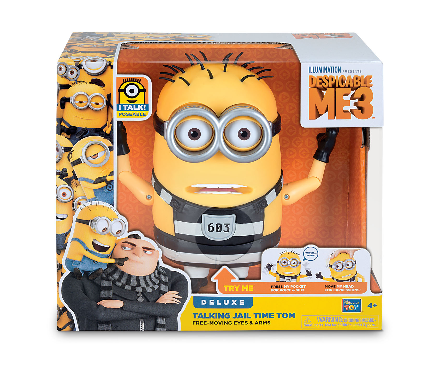 Despicable Me 3 Talking Action Figure Jail Time Tom - image 2 of 2