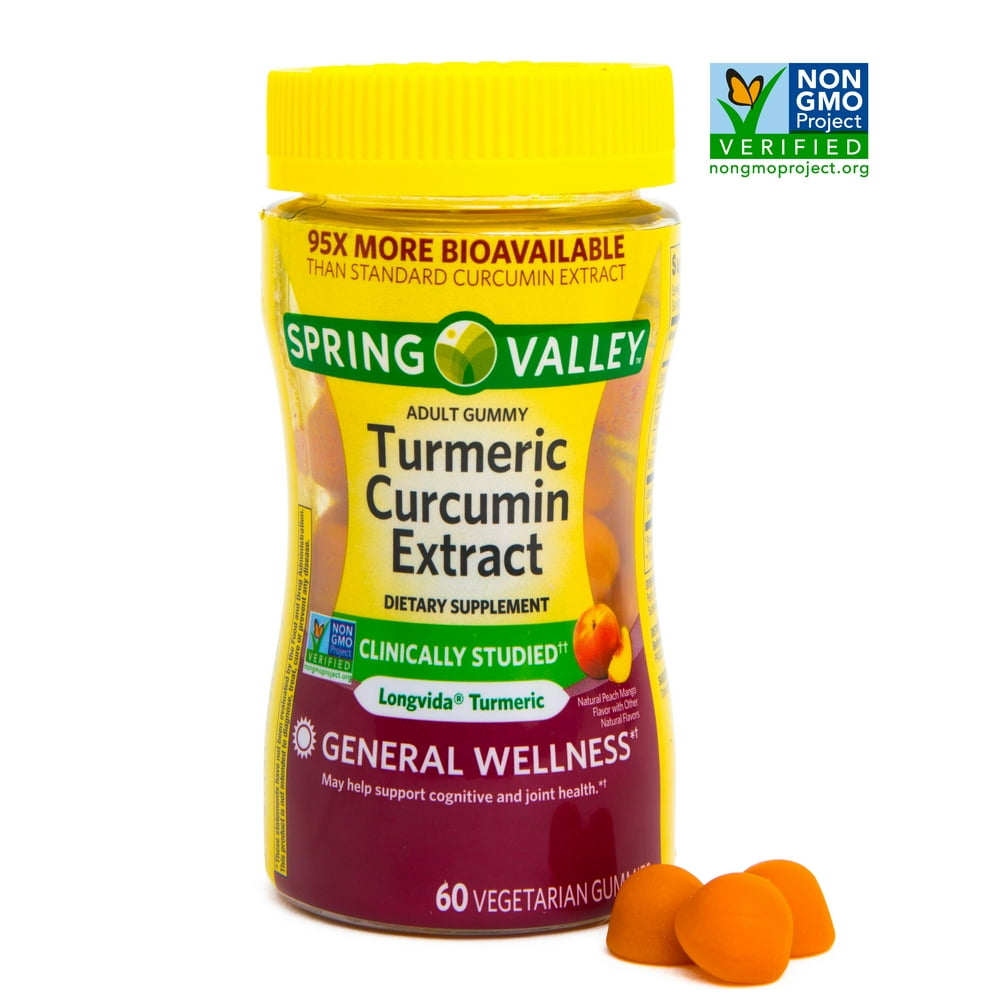 Spring Valley Turmeric Curcumin Vegetarian Gummies, 60ct