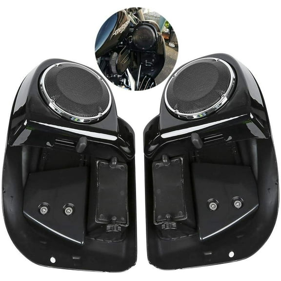 Lower Vented Leg Fairing   6.5" Speakers W/ Grills Fit For Harley Touring 14-24