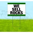 thumbnail image 1 of We Sell Rocks (18" x 24") Yard Sign, Includes Metal Step Stake, 1 of 6