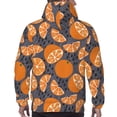 thumbnail image 7 of Lsque Various Oranges Pattern Casual Men's Hoodie,Hooded Sweatshirt with Kangaroo Pocket,Pullover Hoodie-Large, 7 of 7