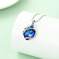 thumbnail image 3 of Rose Flower Crystal Heart Cremation Urn Pendant Necklace for Cremation Ashes Urn Necklace Lockets for Ashes of Loved One, 3 of 4