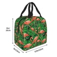 thumbnail image 2 of Pofeuu Flamingo Print Lunch Bag Lunch Box Large Capacity Insulated Lunch Bag for Adult, Leakproof Reusable Lunch Tote Bags for Work, 2 of 5