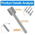thumbnail image 4 of 20Pc HSS Router Carbide Engraving Bits for Router Bit Set 1/8 Inch(3mm) Shank for Rotary Tools,10 x Rotary Bits 10 x HSS Router Carbide Carving Bits,Silver, 4 of 8