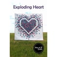 thumbnail image 1 of Patrón de acolchado Slice of Pi Quilts Exploding Heart, 1 of 2