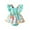Mint Green, variant on Baby Onesies Infant Girls Ruffles Fly Sleeve Prints Newborn Bodysuits Dress Girls Romper Mint Green 0 Months-3 Months