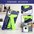 thumbnail image 3 of elitegadget Case for Lenovo Tab M11 11 inch Tablet (TB-330FU / TB-331FC) 2024 Released - Hybrid Protective Case Cover with Kickstand (Navy Blue/Green), 3 of 5