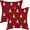 Red White Trees, variant on Christmas Pillow Covers 16x16 Christmas Tree Red White Decor Throw Pillows Case for Couch Winter Xmas Indoor Outdoor Decorative Cushion Cases for Sofa Bed Decorations Set of 2