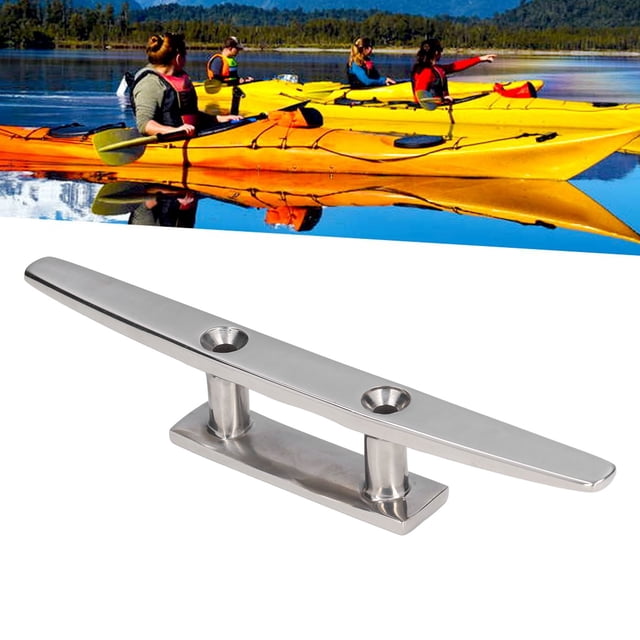 Taco Superior Plano, Acero Inoxidable 316, Fácil Instalación, Pulido Fino, Tacos Para Cuerda De Cubierta Marina, Base Abierta Para Yates, Kayaks, Lanchas A Motor