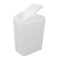 thumbnail image 2 of Xowine 42 Gallon Plastic Trash Can Small Garbage Can With Swing Top Lid White, 2 of 4