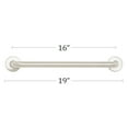thumbnail image 4 of Seachrome Bathroom Grab Bar, 16 inch Stainless Steel, Handicap Grab Bar, 1 1/4 inch Diameter, Satin Finish, 4 of 6