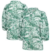 Women's Smith & Quinn White/Green Kentucky Derby Eliza V-Neck Top