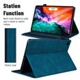 thumbnail image 4 of Dteck Flip Case for iPad Air 13 Inch Case M2 (2024), iPad Pro 12.9 Inch Case 2022/2021/2020/2018, Matte PU Leather Folio Cover with Card Slots Pocket, Stand Business Case,Blue, 4 of 6