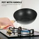 thumbnail image 5 of GOOHOCHY Wok pequeño antiadherente para cocina a gas, sartén doméstica, utensilios de cocina, wok japonés de grano aleatorio, 5 of 8