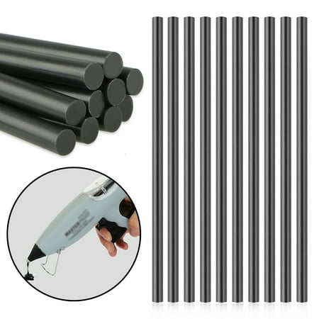 TSV 10 PCS 7*190mm Black Hot Melt Glue Sticks For Glue Gun Auto Repair Craft DIY