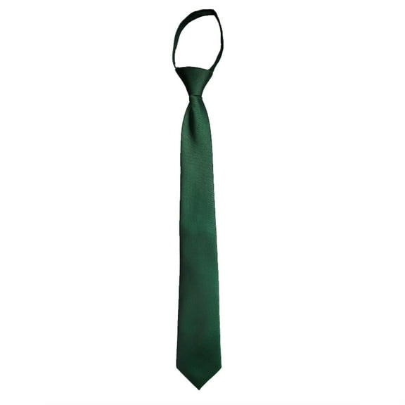 Solid Color Zipper Tie
