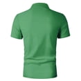 thumbnail image 4 of Fnnxeal Mens Polo Shirts Summer Short Sleeve Golf Collared Graphic Casual Polo Green Shirts for Men Size L, 4 of 7