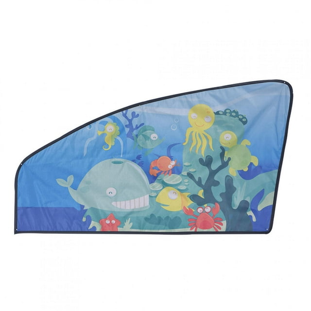 XYCCA Rideau de Voiture Magnétique Dessin Animé Pare-Soleil Réglable pour Bébé Enfants Océan Fenêtre Droite-0819