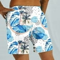 thumbnail image 6 of Midsumdr Mens Shorts Hawaiian Holiday Style Printing Casual Beach Shorts Summer Fashion Loose Plus Size Drawsting Shorts with Pockets, 6 of 7