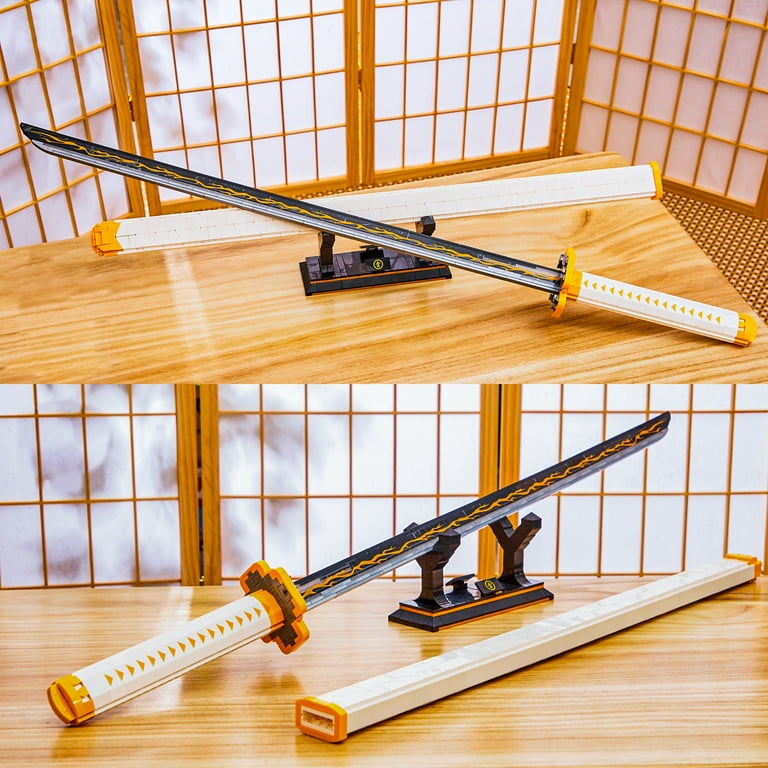 HI-Reeke Demon Slayer Anime Zenitsu Katana Building Block Set, Toy