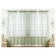 thumbnail image 2 of J&V TEXTILES 4-Pieces Sheer Solid Sheer Window Curtains 84 - Window Treatment Rod Pocket Voile Drape/Panel Sets for Patio Door GOLD, 2 of 7