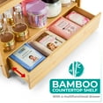 thumbnail image 3 of Sorbus 2-Tier Bamboo Shelf with Hidden Drawer - Bathroom Storage, 3 of 8