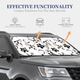 thumbnail image 3 of Goofa Cute Cow and Milk Stains Pattern 2 Piece Car Windshield Sun Shade Foldable | Front Windshield Shade for Sun, Heat and UV Rays | Sunshade for Car Front Window-Small, 3 of 7