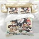 thumbnail image 5 of Bungou Stray Dogs Conjunto de sábanas temático, trío de piezas, cómodo y amigable con la piel, diseño único, regalo de decoración para el hogar para familiares, amigos y fans,140cm *210cm, 5 of 6