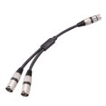 thumbnail image 3 of Cable XLR a de 3 pines Cable de micrófono de 50 cm Reducción de ruido Negro, 3 of 5