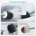 thumbnail image 4 of SUGARDAY Toilet Brush and Caddy Holder with Silicone Bristle for Bathroom Toilet Scrubber Bowl Brush, 4 of 7