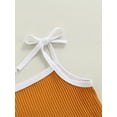 thumbnail image 5 of Kiapeise Infant Baby Boy Girl Summer Outfits Ribbed Knitted Halter Camisole Tank Tops Shorts Set 2Pcs Casual Clothes, 5 of 9