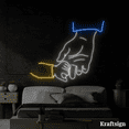 thumbnail image 2 of Craftnamesign Father Hold Hand Son Neon Sign, Father Day's Decor, Dad Gift, 2 of 4