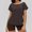 Brown, variant on Top For Women Long Sleeve Breathable Shirt Fast Dry Workout Hiking Tops For Women Business Casual Top For Women