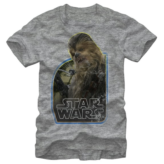 Men's Star Wars The Force Awakens Vintage Chewbacca Graphic Tee Athletic Heather 2X Large