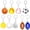 Mix, variant on 30 Pcs Creative Mini Football Rugby Basketball Tennis Keychain Car Key Chain Key Ring Gift for Men Boys Sport Party Favors