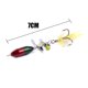 thumbnail image 2 of Señuelo de pesca giratorio, señuelo de cuchara de plumas de lentejuelas, aparejo para lubina, trucha, perca, lucio, 2 of 9