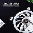 thumbnail image 3 of Graflsoa 120mm RGB PC Case Cooling Fan Set - 3 Pack, Hydraulic Bearing, 1300 RPM, 12V DC, Silent Operation, Durable 20,000 Hours Lifespan, Includes Mounting Screws, 3 of 6