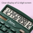 thumbnail image 4 of Holloyiver Desktop Calculator, 5-Inch Large LCD Display 12 Digit Number Big Button Tax Financial Accounting Calculator, Battery and Solar Powered, for Desk Office Home Business Use, 4 of 8
