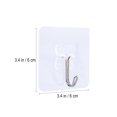 thumbnail image 4 of 5pcs Pack Transparent PVC Strong Suction Cup Sucker Window Wall Hooks Hanger For Kitchen Bathroom, 4 of 8