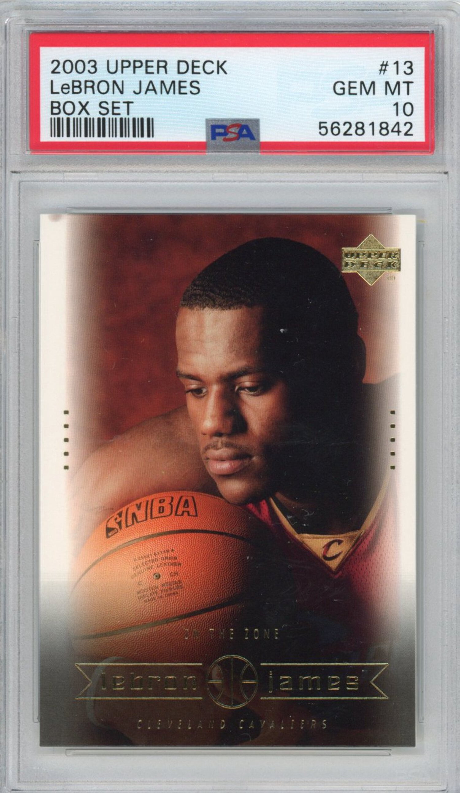 Graded 2003-04 Upper Deck LeBron James #3 Box Set Rookie RC 