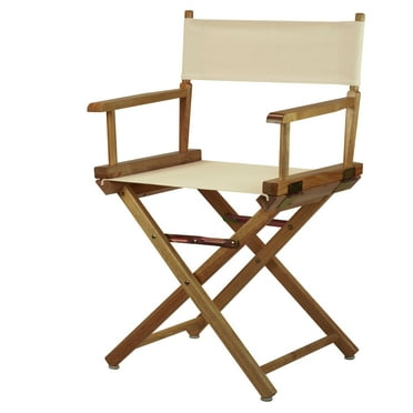 "18" Director's Chair Natural Frame-Natural/Wheat Canvas"