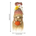 thumbnail image 2 of Thanksgiving Gnomes,1 Pack Plush Elf Decoration with Fall Leaves,Fall Gnomes Decor with Dangle Legs for Home Decor,Farmhouse Thanksgiving Decorations, 2 of 9