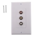 thumbnail image 4 of Placa De Pared Inserto 3 Acopladores RCA Hembra Rojo/blanco/amarillo Strade Fareast Limited, 4 of 8